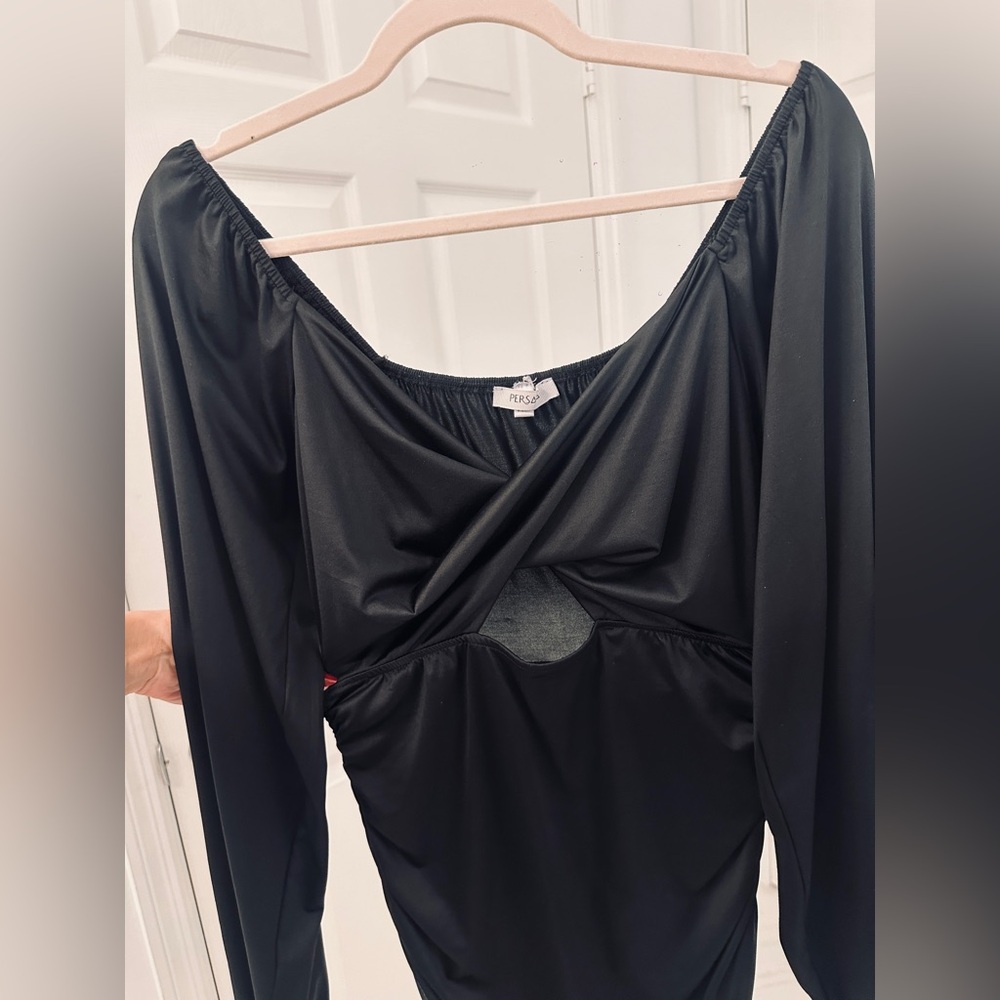 Persaya Black Elegant Dress